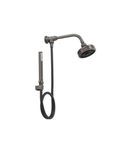 Kit Chuveiro da Deca Acqua Plus com Desviador e Ducha Manual Dark Antracite 1990.GFMT.STDKIT.N