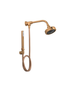 Kit Chuveiro da Deca Acqua Plus com Desviador e Ducha Manual Red Gold 1990.GLRD.STDKIT.N