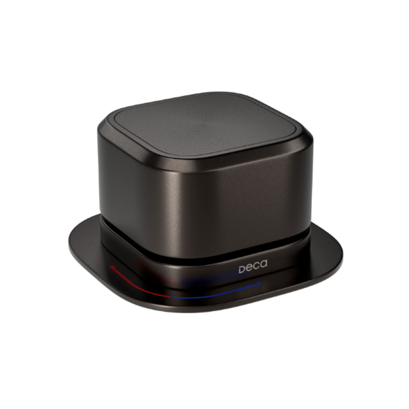 Acionamento Monocomando Quadrado de Mesa Deca You Brown Matte 4990.MR105.MT