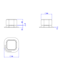 Acionamento Monocomando Quadrado de Mesa Deca You Dynamic Blue 4990.AZ105.MT