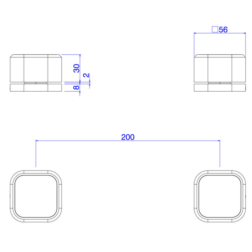 Acionamento para Misturador de Mesa Quadrado Deca You Cromado 4992.C105