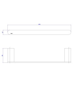 Porta Toalha Versa 30cm Deca Corten 2040.CT31.030.MT