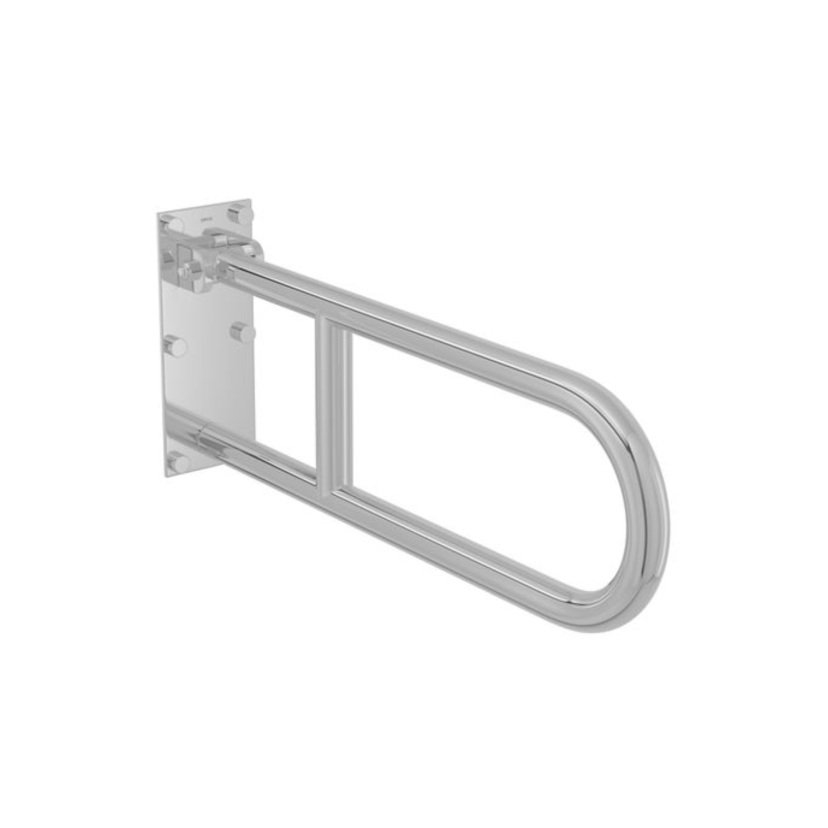 Barra De Apoio Lateral Articulada Deca Conforto 60cm Aço Polido 2315.I.060.POL.N
