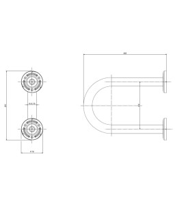 Barra Lateral Fixa 30cm Deca Conforto Aço Polido 2373.I.030.POL