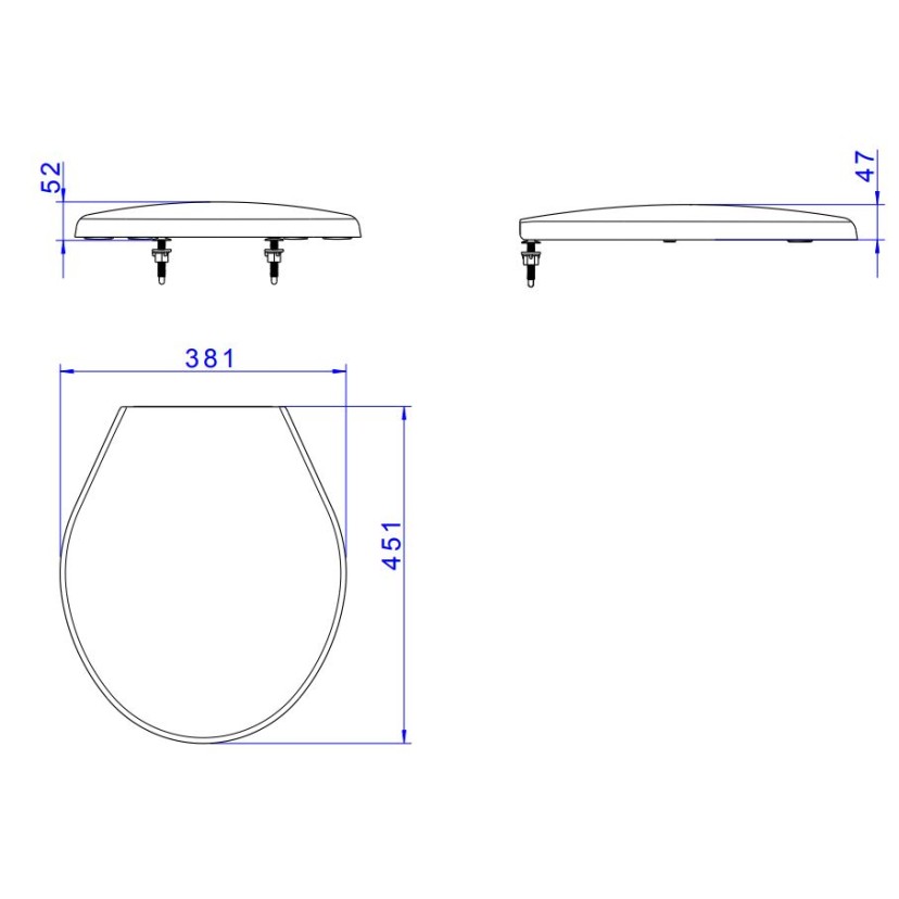 Assento Plastico Izy/Ravena Deca Creme AP.01.37
