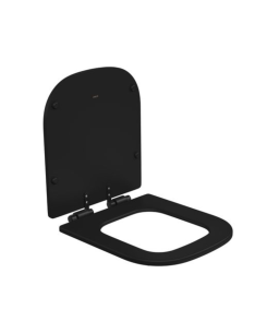 Assento Poliéster Slow Close Monocromático Ébano Fosco Deca Axis/Quadra/Unic/Polo AP.217.BL.94