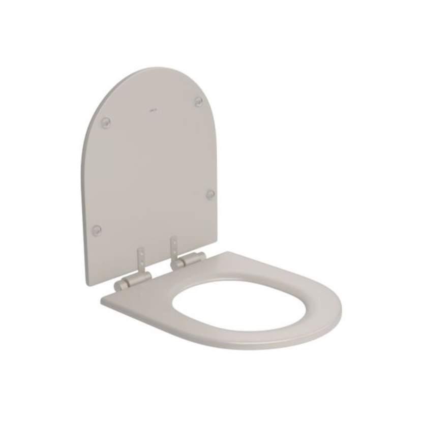 Assento Poliéster Slow Close Monocromático Barbante Deca Carrara/LK AP.237.BB.26