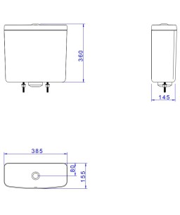 Caixa Acoplada Deca Branco (6 litros) CD.01.17