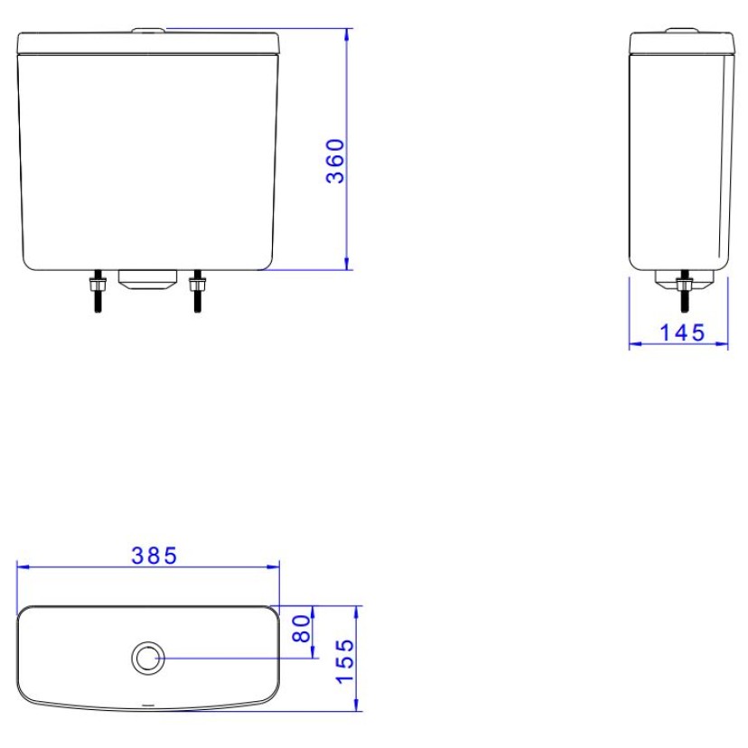 Caixa Acoplada Deca Branco (6 litros) CD.01.17