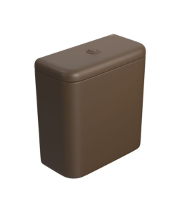 Caixa Acoplada Monocromática com Acionamento Duo Deca Carrara Marrom Fosco CD.11F.MRFC.22