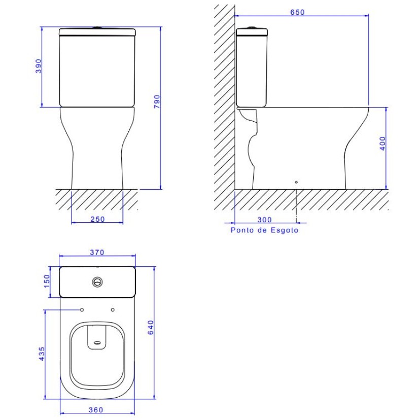 Bacia para Caixa Acoplada Axis Deca Branco P.470.17