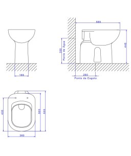 Bacia Convencional Conforto sem Abertura Frontal Vogue Plus Deca Branco P.510.17