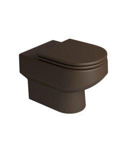 Bacia Convencional Deca Carrara Marrom Fosco P.60.22