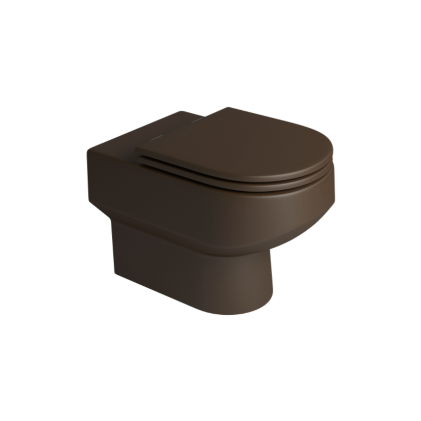 Bacia Convencional Deca Carrara Marrom Fosco P.60.22