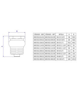 Válvula de Retenção para Fundo de Poço 1/2 Deca 000.552.012.01