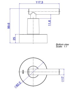 Acabamento para Registro de Gaveta 1 1/4 e 1 1/2 Cromado Deca Beta 4900.C109.GD