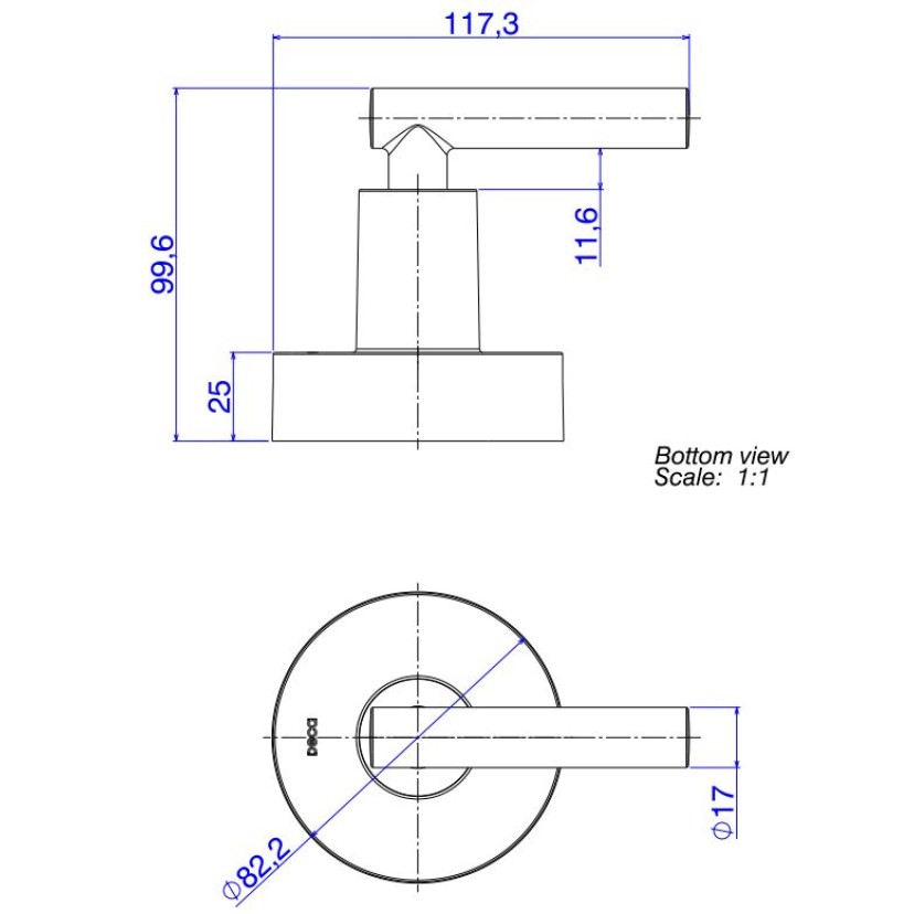 Acabamento para Registro de Gaveta 1 1/4 e 1 1/2 Cromado Deca Beta 4900.C109.GD