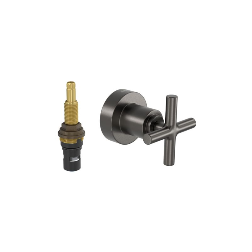 Acabamento Registro Pressao 1/2 e 3/4 Duna Classica Dark Antracite 4916.GF64.PQ.MT