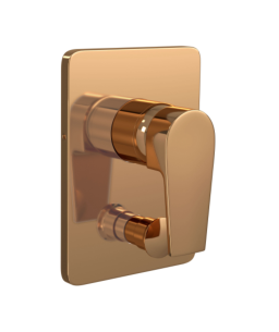  Acabamento Monocomando 4 vias para Chuveiro e Banheira Level Red Gold 4994.GL26.RD