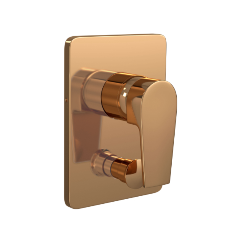  Acabamento Monocomando 4 vias para Chuveiro e Banheira Level Red Gold 4994.GL26.RD