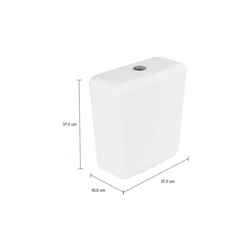 Caixa Acoplada Dual (3 e 6 litros) Izy-Ravena-Aspen Deca CD.00F.17