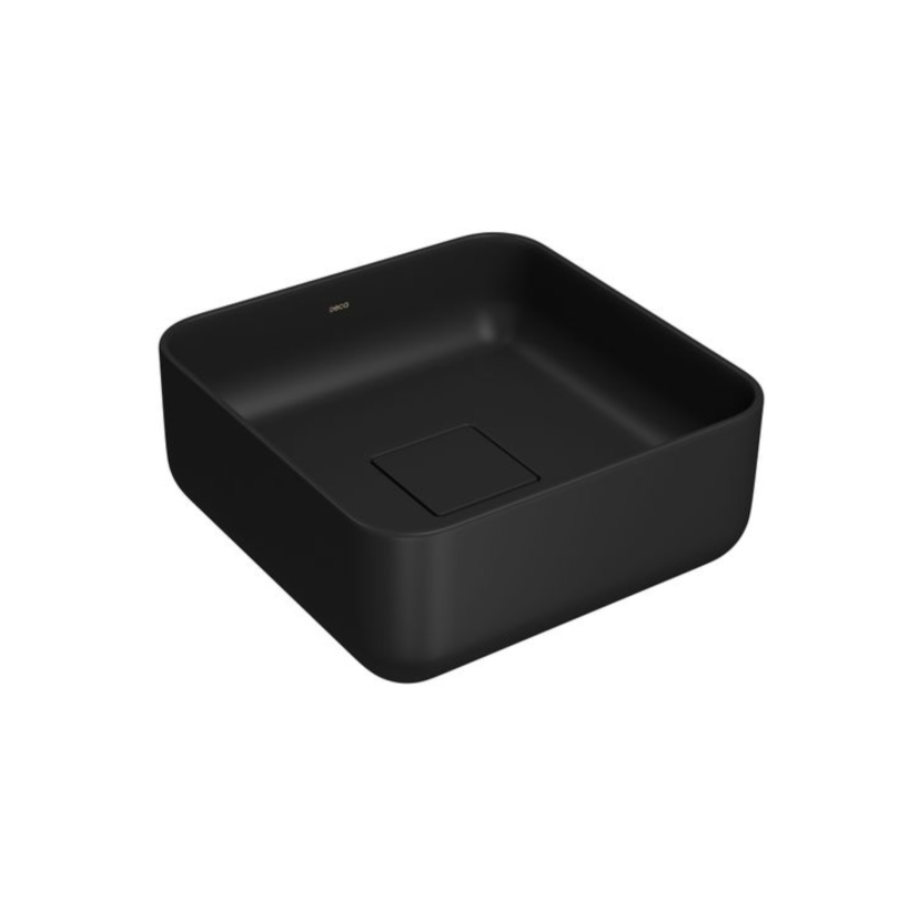 Cuba de Apoio Quadrada 30cm Ébano Fosco Deca Slim L.11030.94
