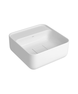 Cuba de Apoio Quadrada com Mesa 30cm Branco Deca Slim L.11030.M.17