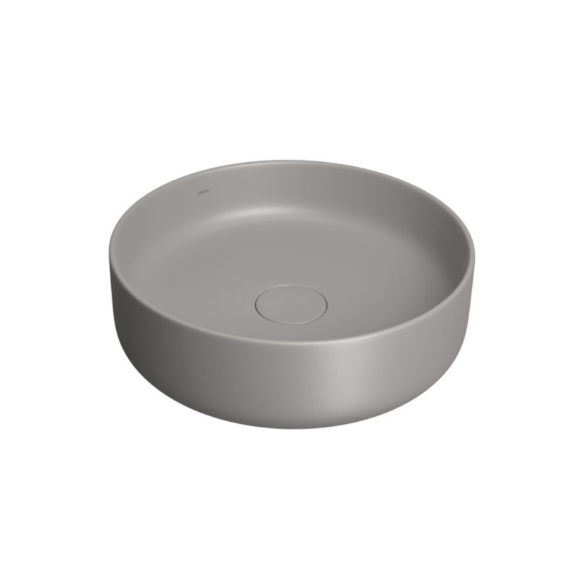 Cuba de Apoio Redonda 40cm Soft Antracite Deca Slim L.12040.85