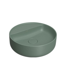 Cuba de Apoio Redonda 40cm com Deck Sálvia Deca Slim L.12040.M.49