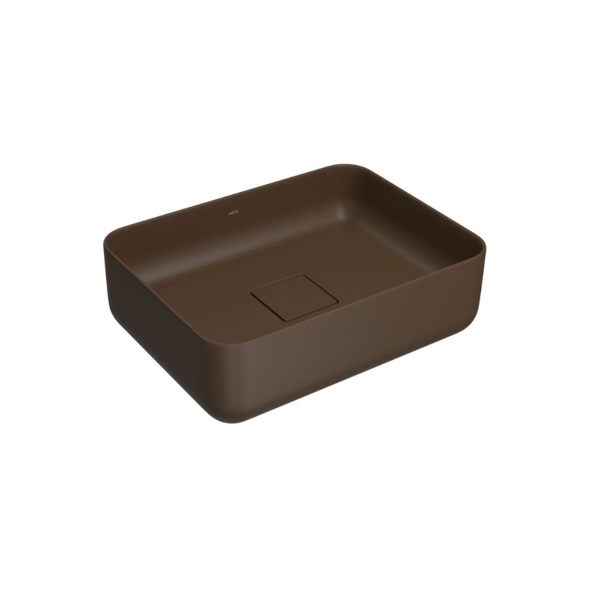 Cuba de Apoio Retangular 40cm Marrom Fosco Deca Slim L.13040.22