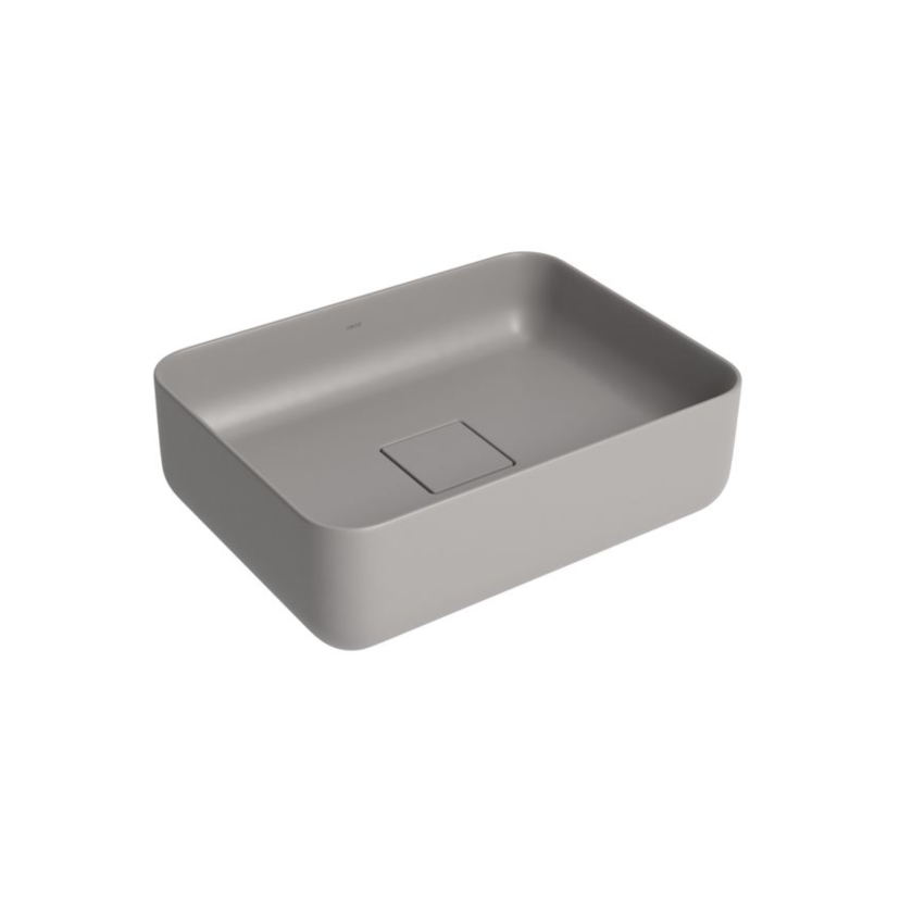 Cuba de Apoio Retangular 40cm Soft Antracite Deca Slim L.13040.85