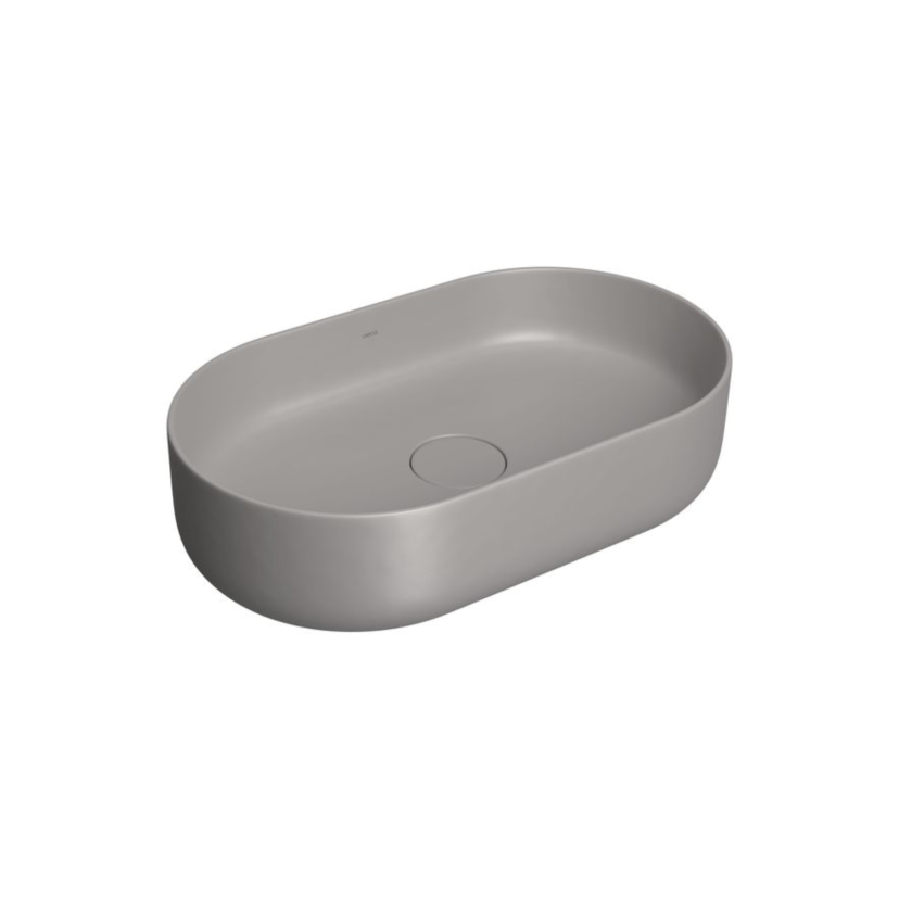 Cuba de Apoio Oval 50cm Soft Antracite Deca Slim L.14050.85