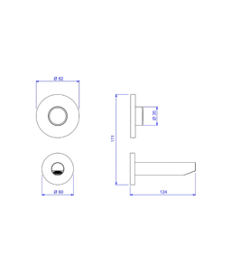 Torneira Embutida Parede Com Fechamento Automatico Lavatório Decamatic Eco Cromado 1176.C