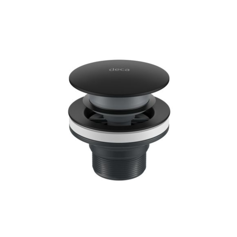 Válvula de Escoamento Click para Lavatório, Cuba e Bidê Black Matte 1601.BL.CLI.MT