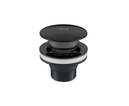  Válvula de Escoamento Click para Lavatório, Cuba e Bidê Black Noir 1601.BL.CLI.NO