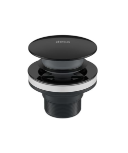  Válvula de Escoamento Click para Lavatório, Cuba e Bidê Black Noir 1601.BL.CLI.NO