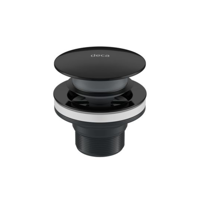  Válvula de Escoamento Click para Lavatório, Cuba e Bidê Black Noir 1601.BL.CLI.NO