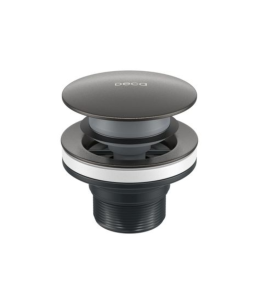 Válvula de Escoamento Click para Lavatório, Cuba e Bidê Dark Antracite 1601.GF.CLI.MT