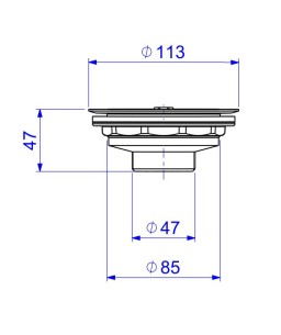Válvula de Escoamento para Pia/Cuba de Cozinha 4 1/2" Black Matte 1622.BL.MT