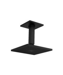 Chuveiro com Tubo Teto Quadrado Black Matte 1992.BL.TET.MT