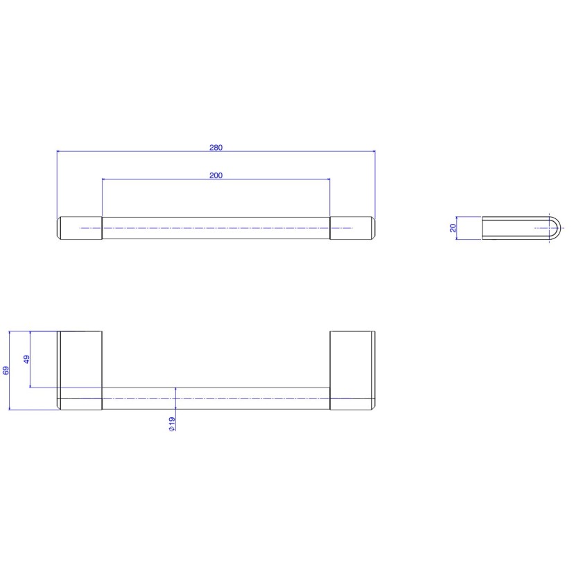 Porta Toalha de Rosto Deca You Corten 2050.CT104.MT