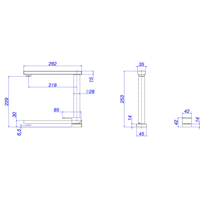Misturador Monocomando Retrátil para Cozinha Inox Deca Inside 2254.INX