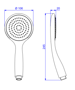 Ducha Manual Cromado Ducha Bell - 4889.C