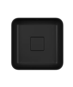 Cuba de Apoio Quadrada 30cm Ébano Fosco Deca Slim L.11030.94