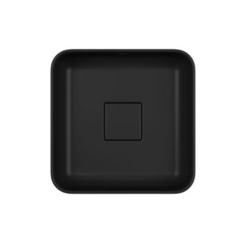 Cuba de Apoio Quadrada 30cm Ébano Fosco Deca Slim L.11030.94