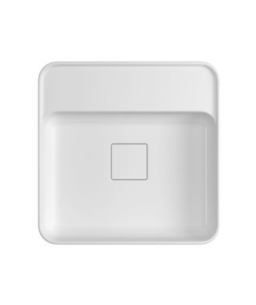 Cuba de Apoio Quadrada com Mesa 40cm Branco Deca Slim L.11040.M.17