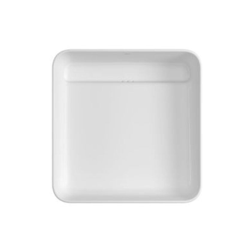 Cuba de Apoio Quadrada 40cm com Válvula Oculta Branco Deca Slim L.11040.VO.17