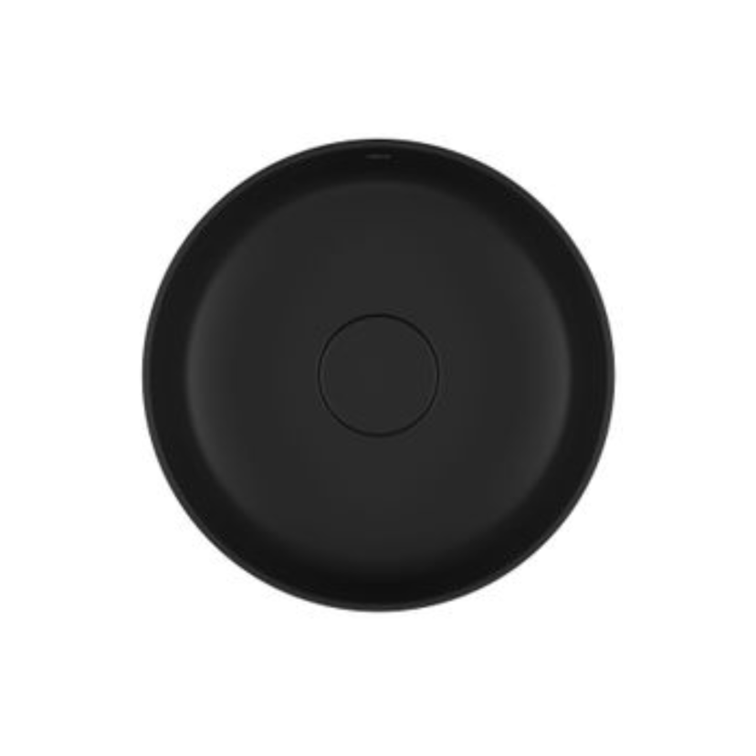 Cuba de Apoio Redonda 30cm Ébano Fosco Deca Slim L.12030.94