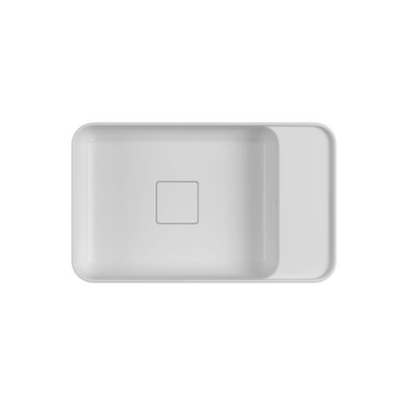 Cuba de Apoio Retangular 50cm Branco Deca Slim L.13050.MD.17