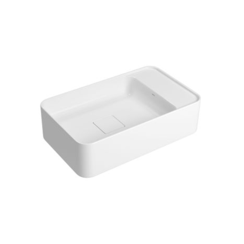 Cuba de Apoio Retangular 50cm Branco Deca Slim L.13050.MD.17